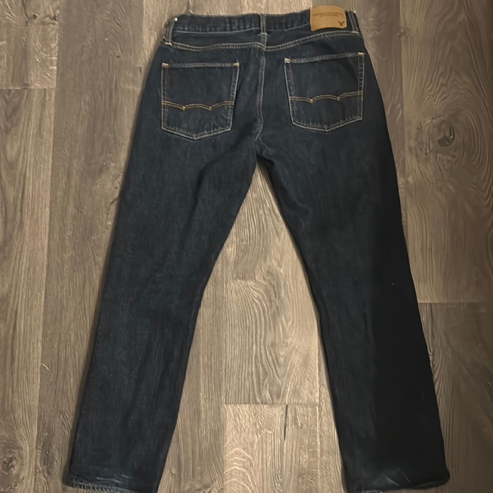 Men’s dark blue American Eagle jeans 34w23l slim straight